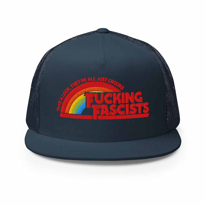 F*cking F*scists...crooks Mesh Flatbill - Indivisible
