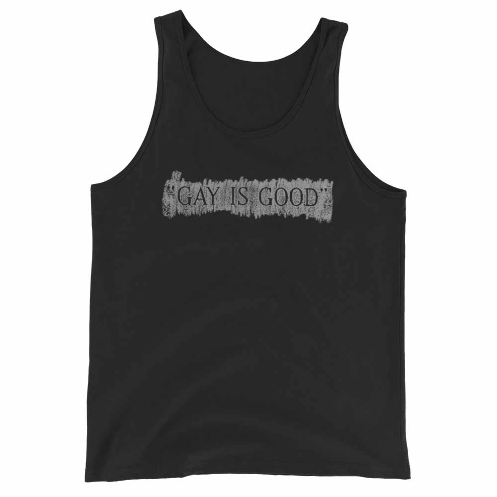 GAY IS GOOD tank black