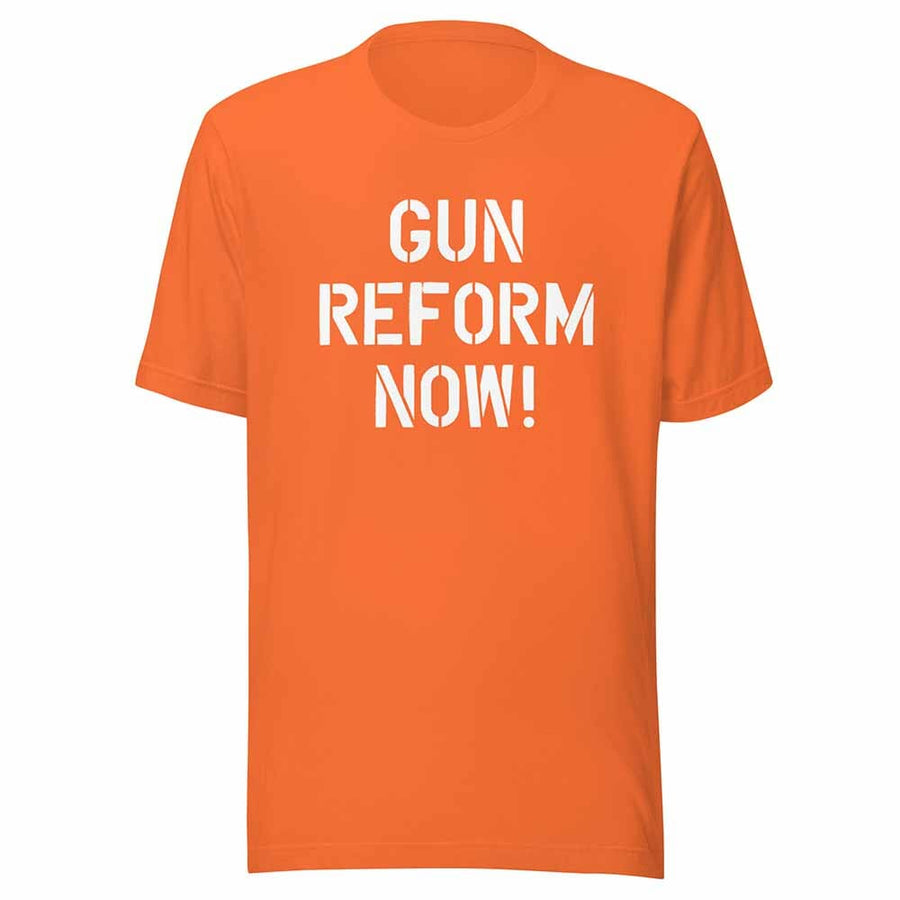 Gun Reform Now T-Shirt - Orange - Gays Against Guns supporting Gays Against Guns