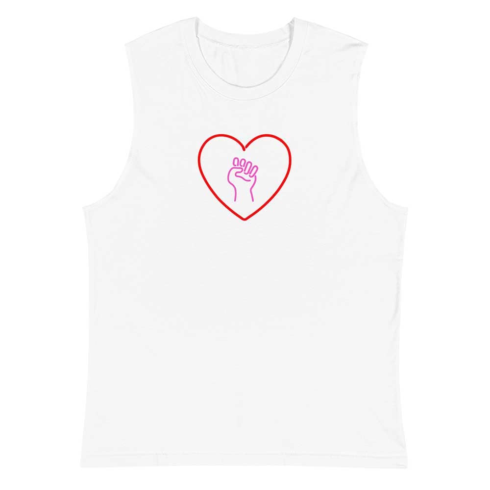 Love As Activism Sleeveless T-shirt white