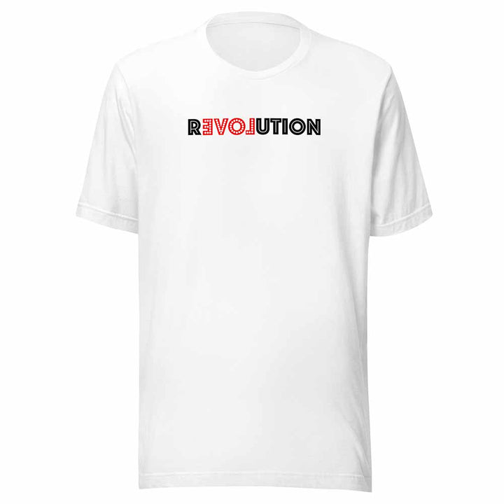 Love revolution white t-shirt