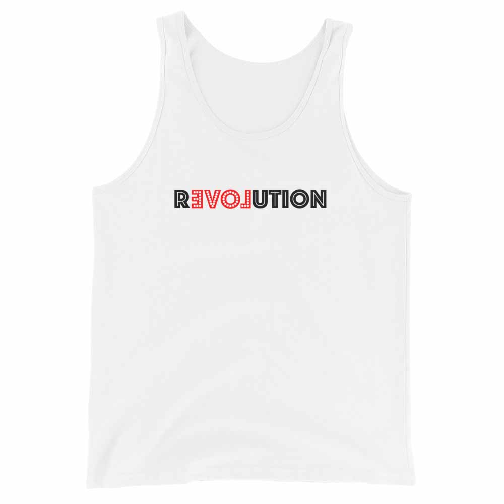love revolution white tank