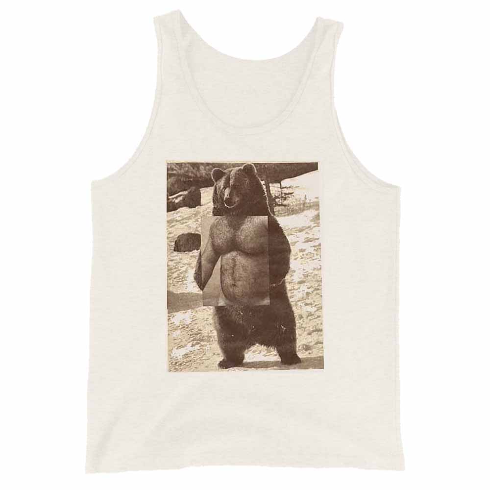 Naro Pinosa Standing Brown Grizzly Bear Tank