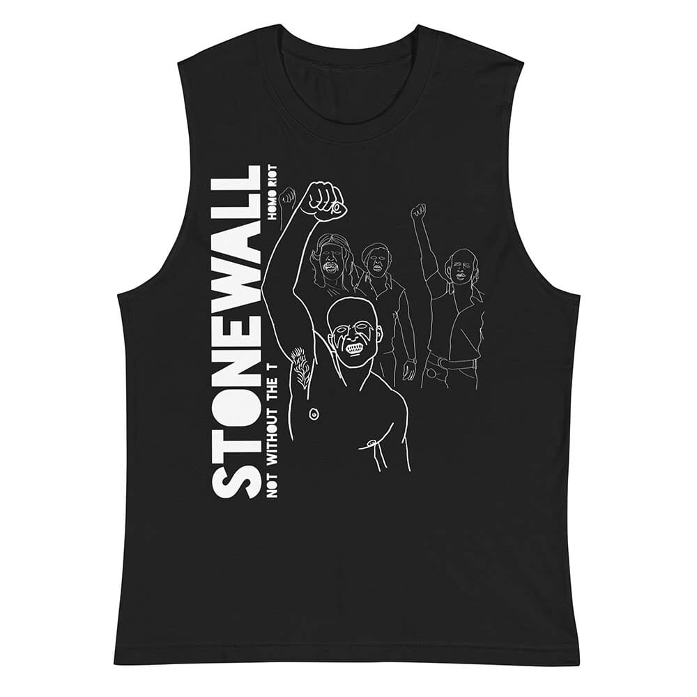 stonewall - not without the t black sleeveless