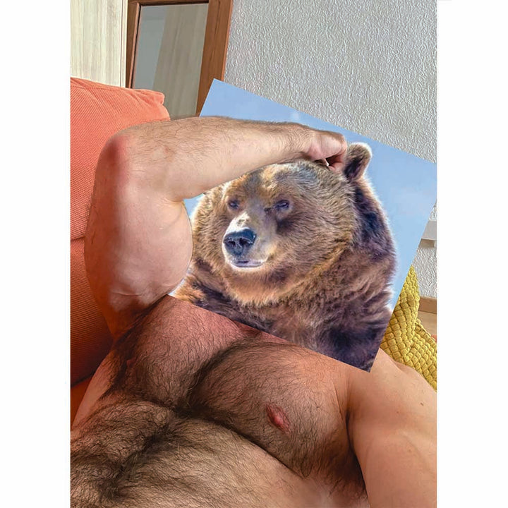 Naro Pinosa Bear Armpit Postcard