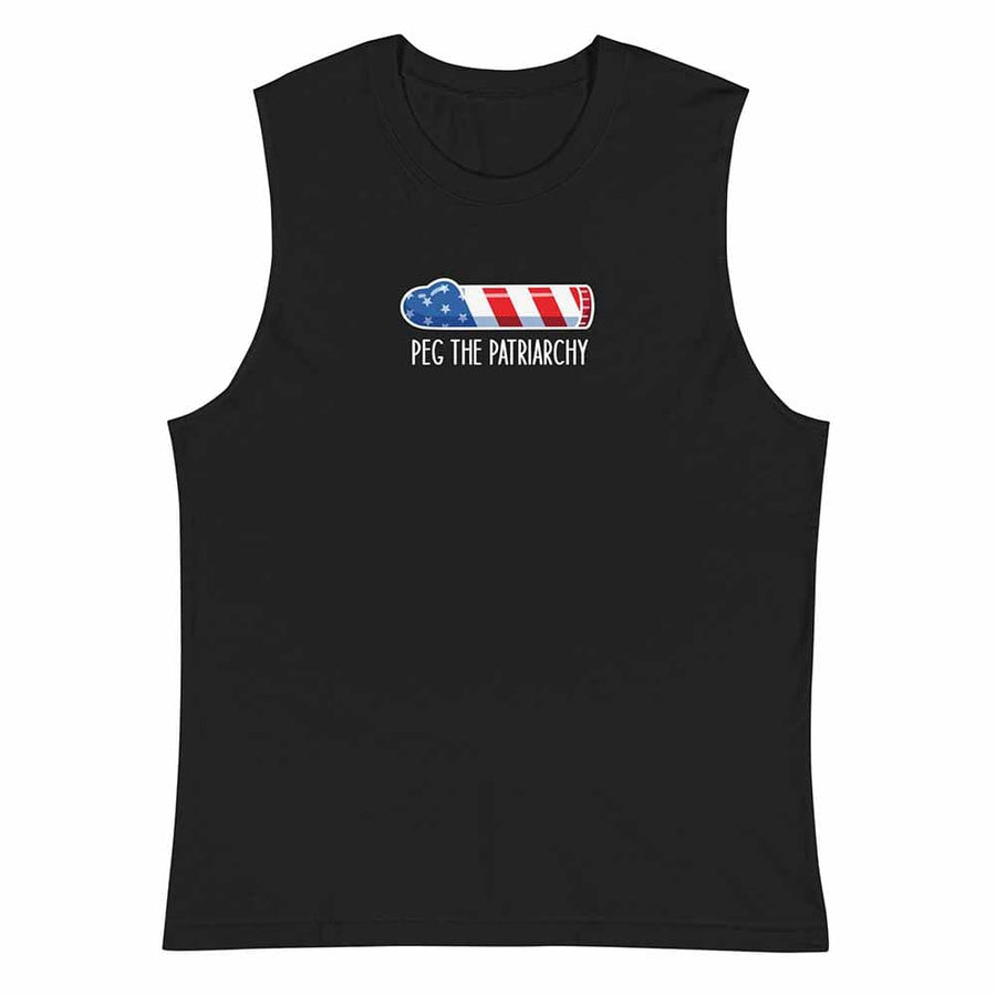 Peg the Patriarchy Sleeveless T-shirt - Indivisible supporting Indivisible
