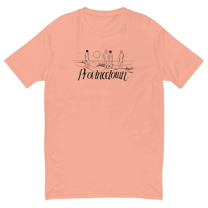 Desert pink t-shirt with black graphic and &