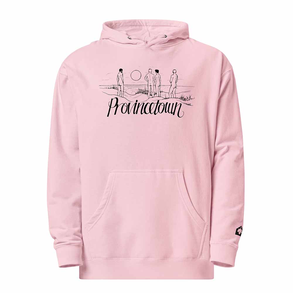 provincetown dune handy hoodie pink