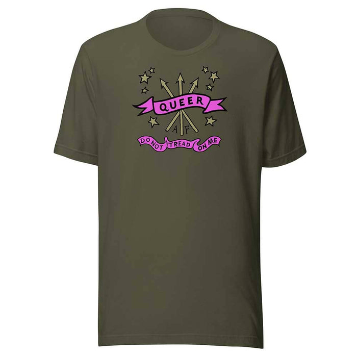 Do Not Tread On Me Queer AF T-shirt