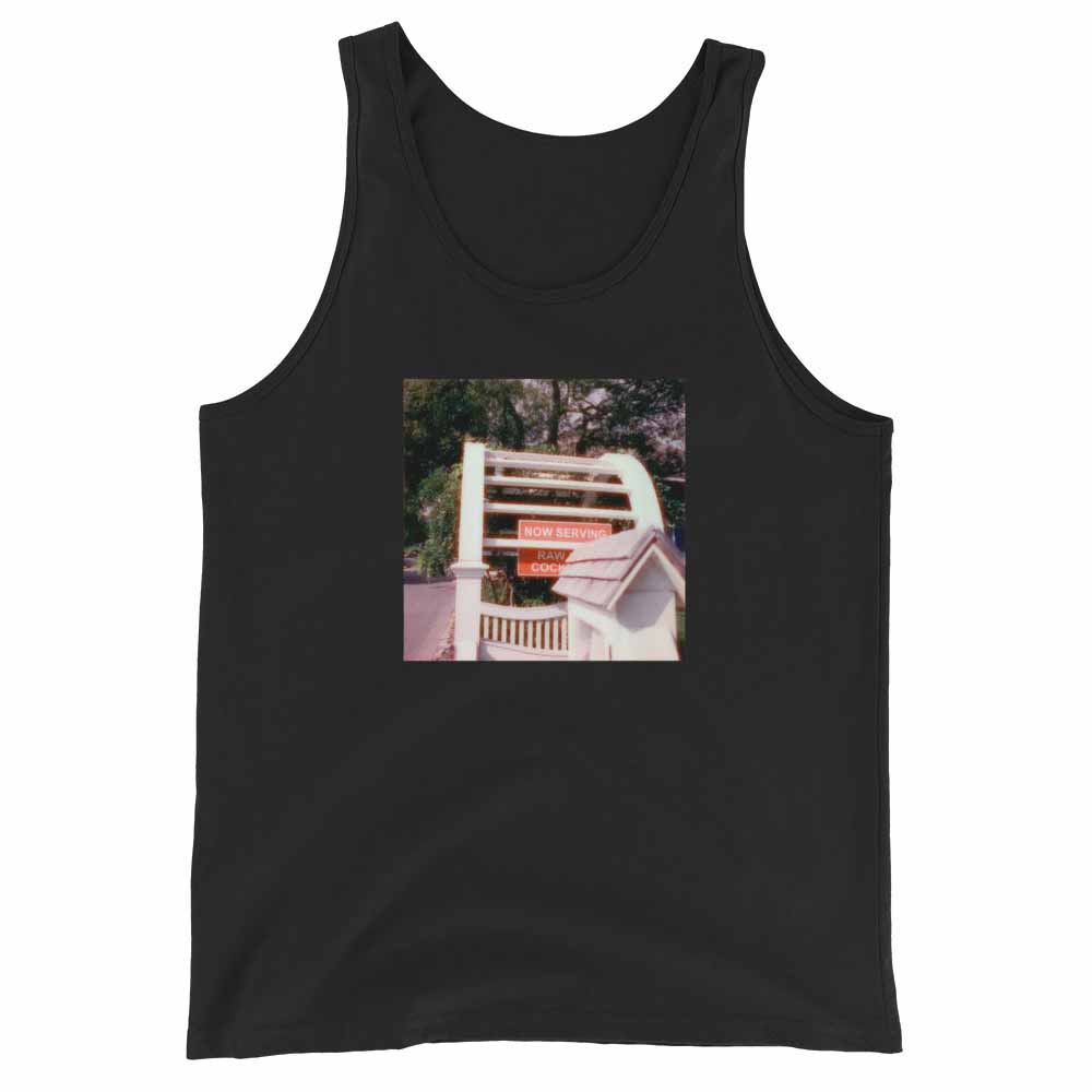 now serving raw cock black tank