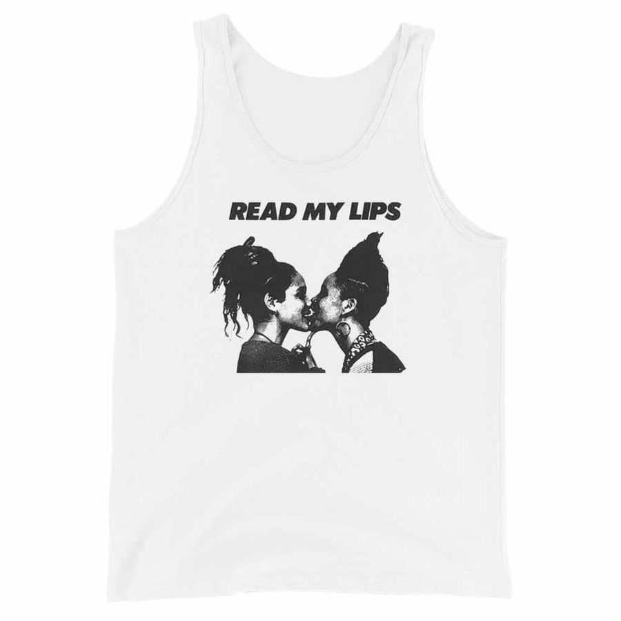 Read My Lips Women Tank - Rainbow Railroad supporting Rainbow Railroad