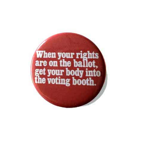 Rights On The Ballot Button