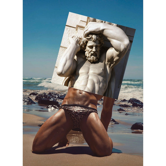 Naro Pinosa Sculpture Beach Bikini Postcard