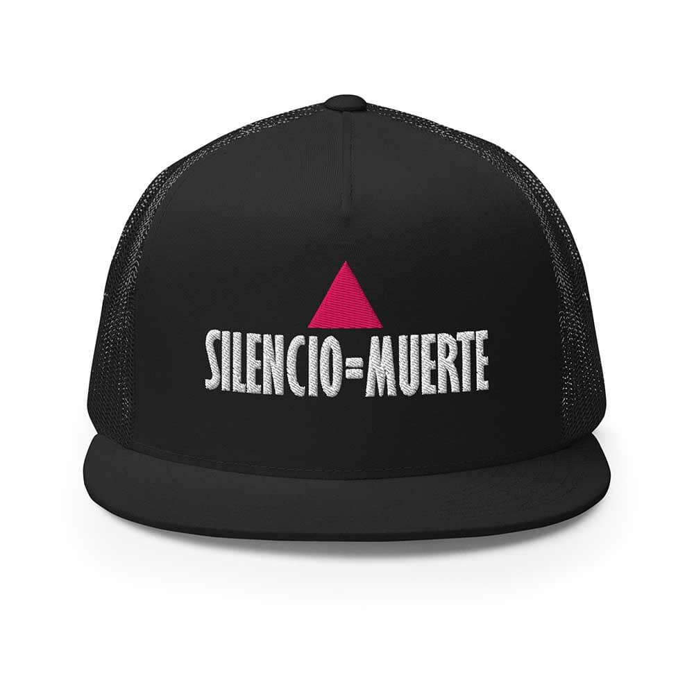 SILENCIO equals Muertehigh-profile 5 Panel Trucker Cap - black