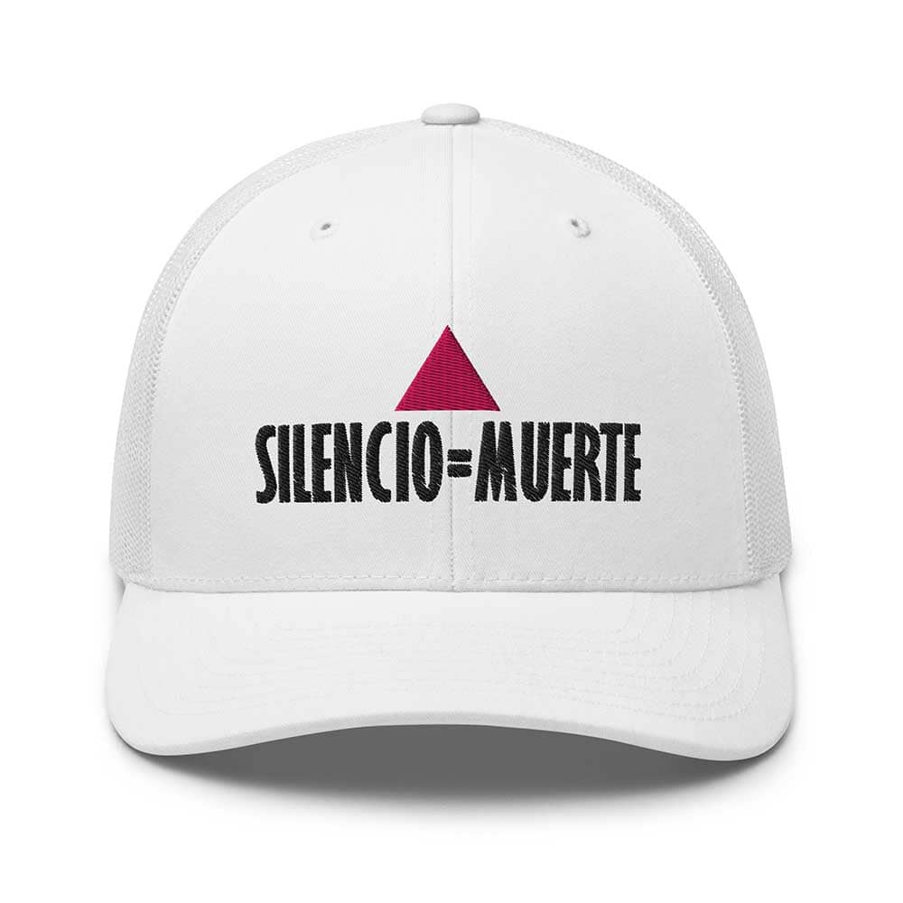 Silencio = Muerte Mesh Snapback hat white