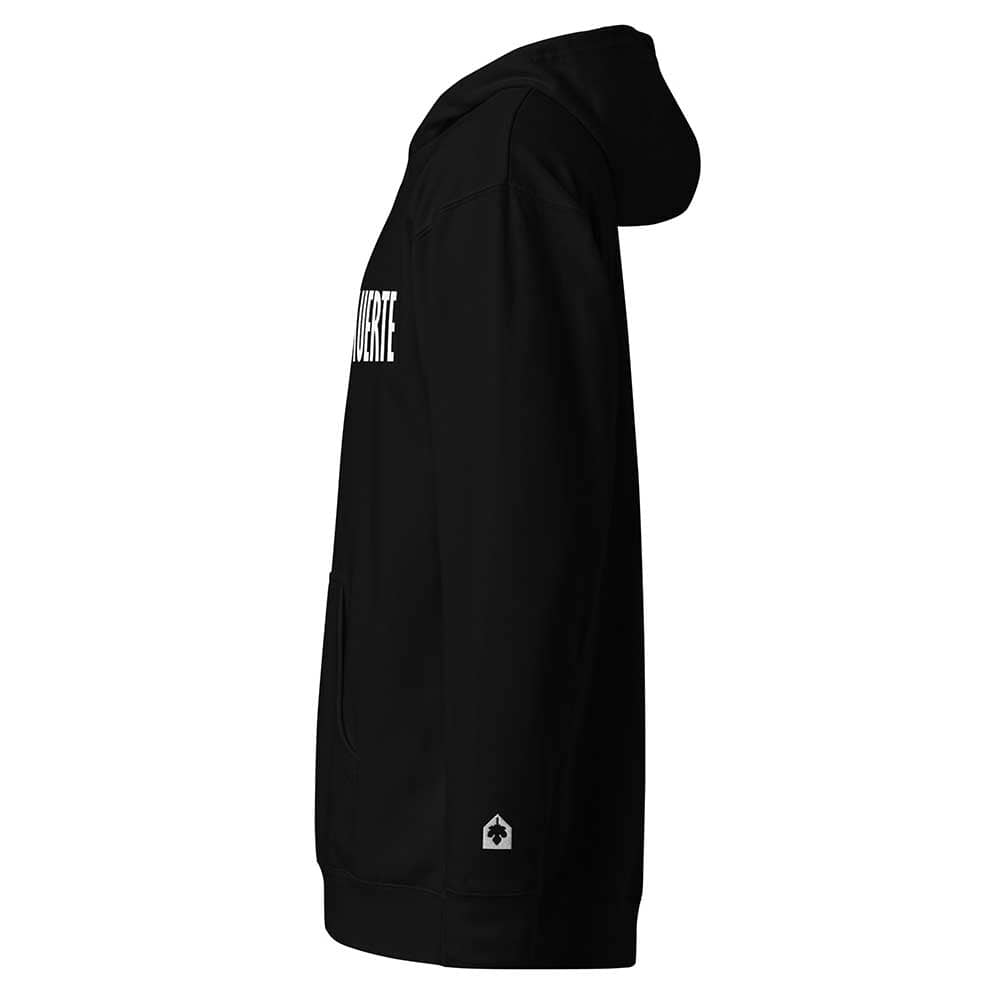 Silencio = Muerte Black Hoodie side shot icon