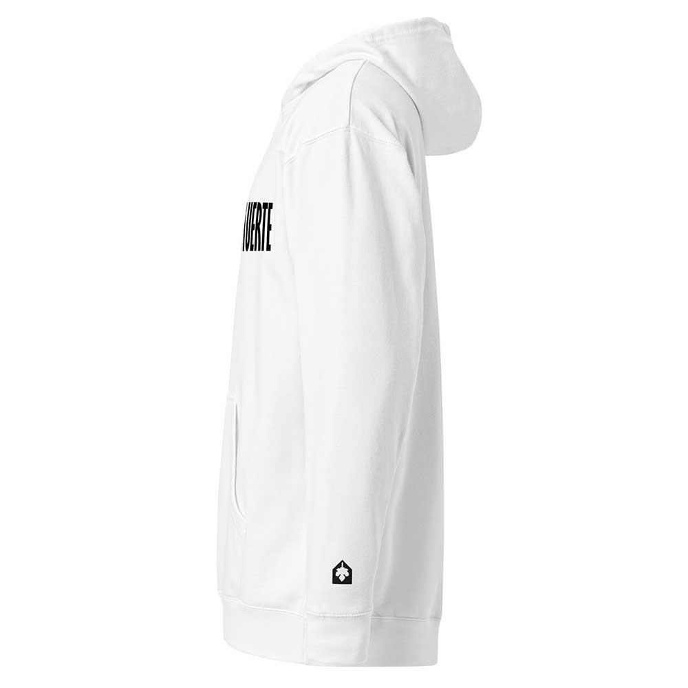 Silencio = Muerte White Hoodie with wrist icon