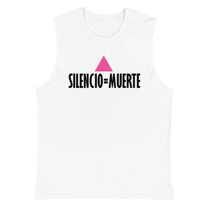 Silencio = Muerte Sleeveless T-Shirt - Ali Forney Center