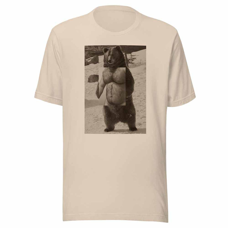 Naro Pinosa Standing Grizzly Bear T-Shirt by Naro Pinosa