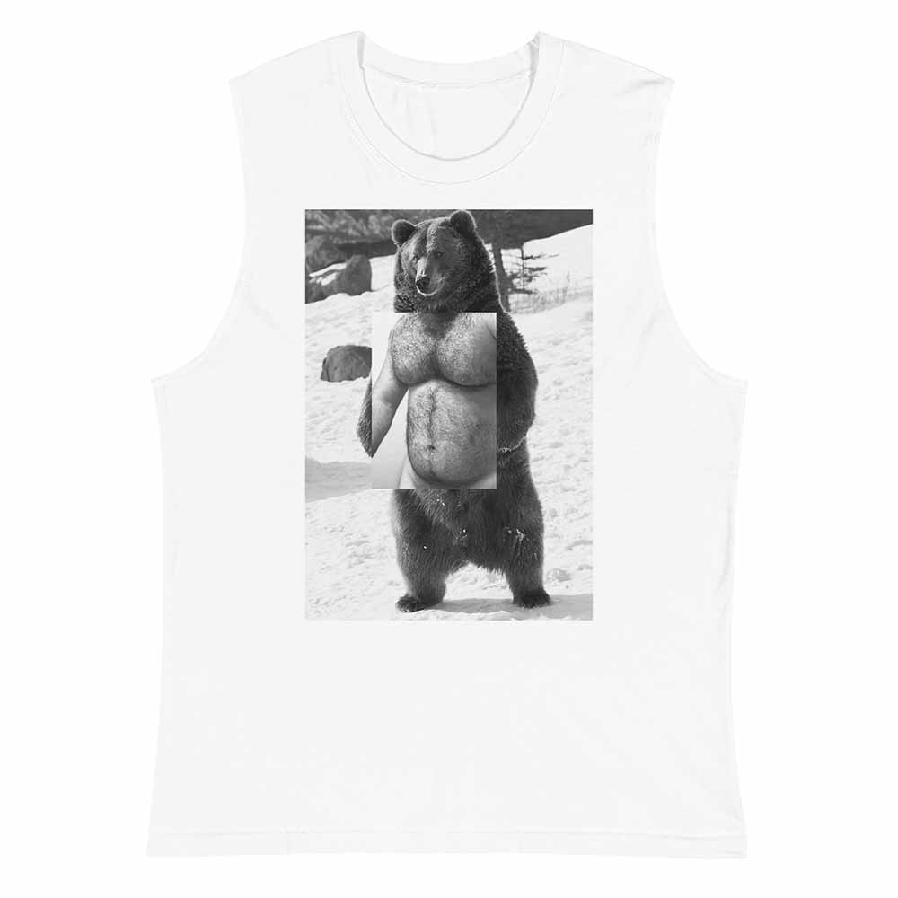 Naro Pinosa Standing Grizzly Bear Sleeveless T-Shirt