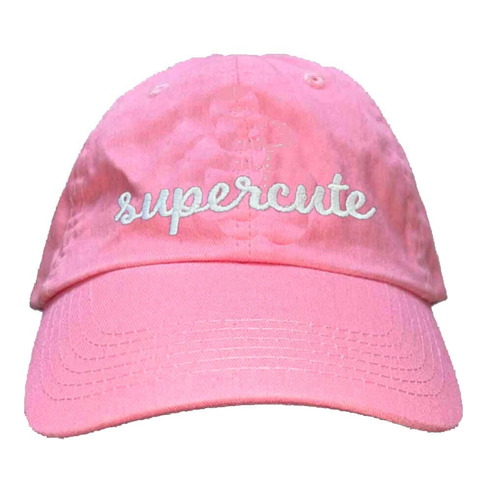 supercute twill dad hat pink