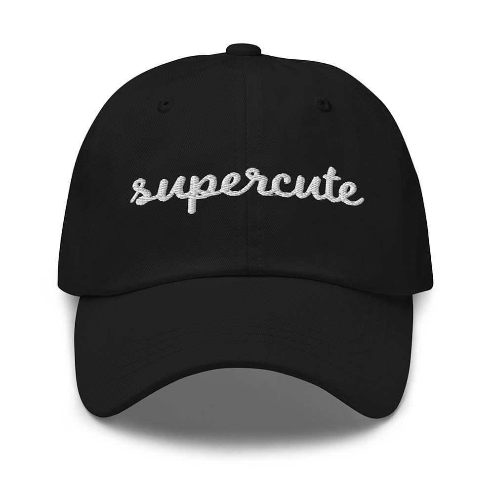 Supercute Twill Dad Hat black