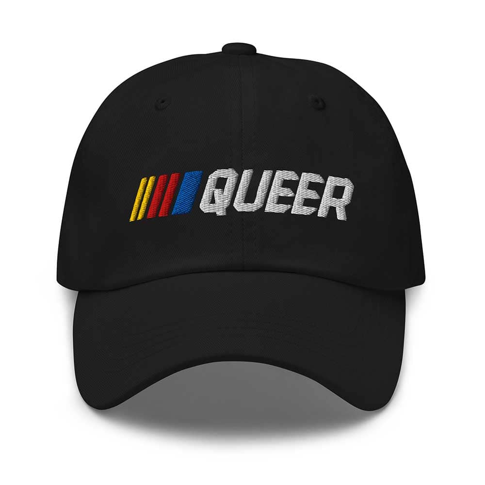 Stripe Queer Twill Daddy Hat Black