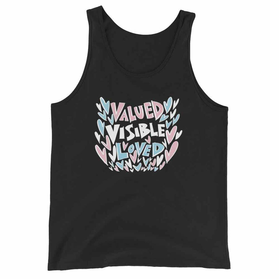 Valued Visible Loved Tank - Advocates 4 Trans Equality by Justin Teodoro