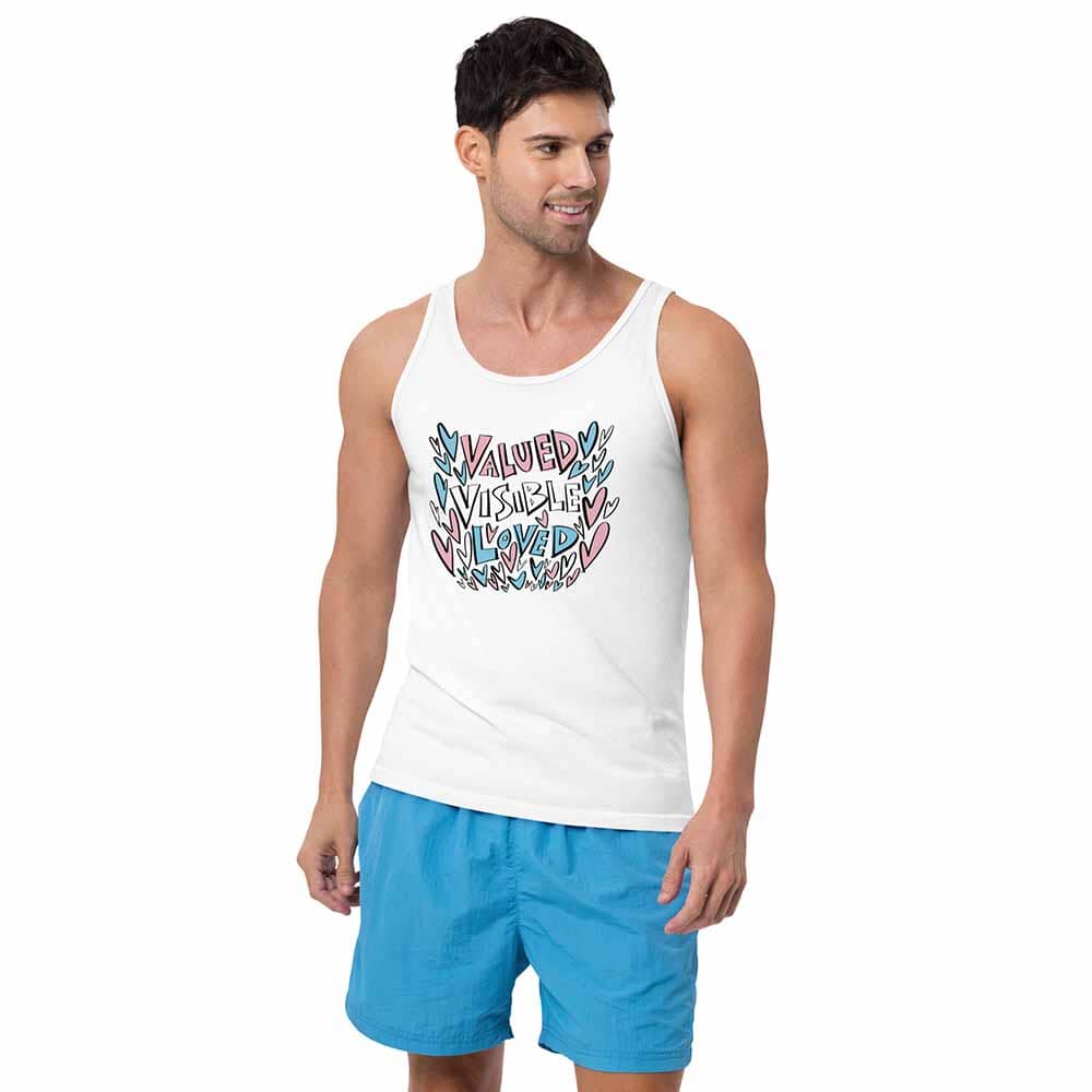 Valued Visible Loved Tank - Advocates 4 Trans Equality
