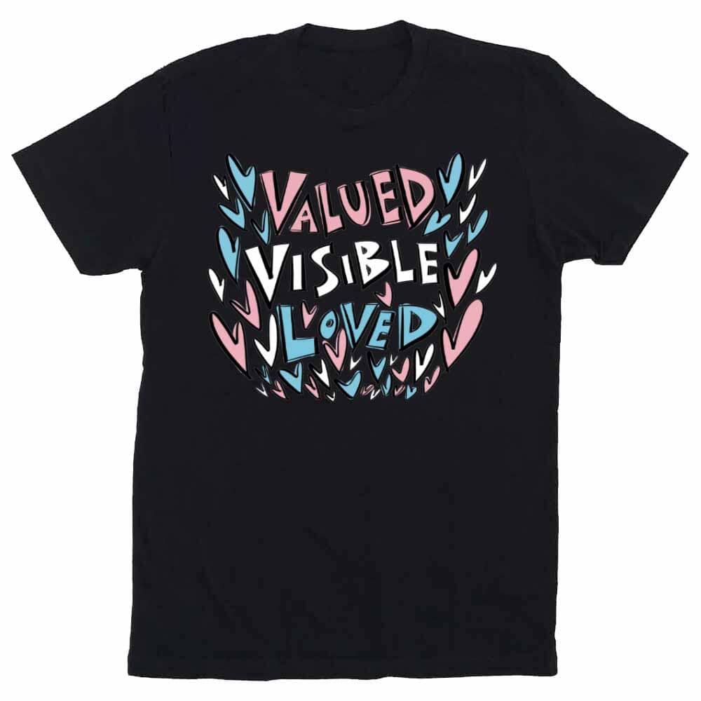 Valued Visible Loved T-Shirt supporting The NCTE