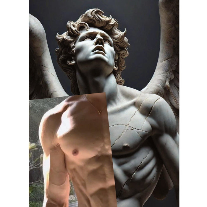 Naro Pinosa Winged Sculpture Postcard