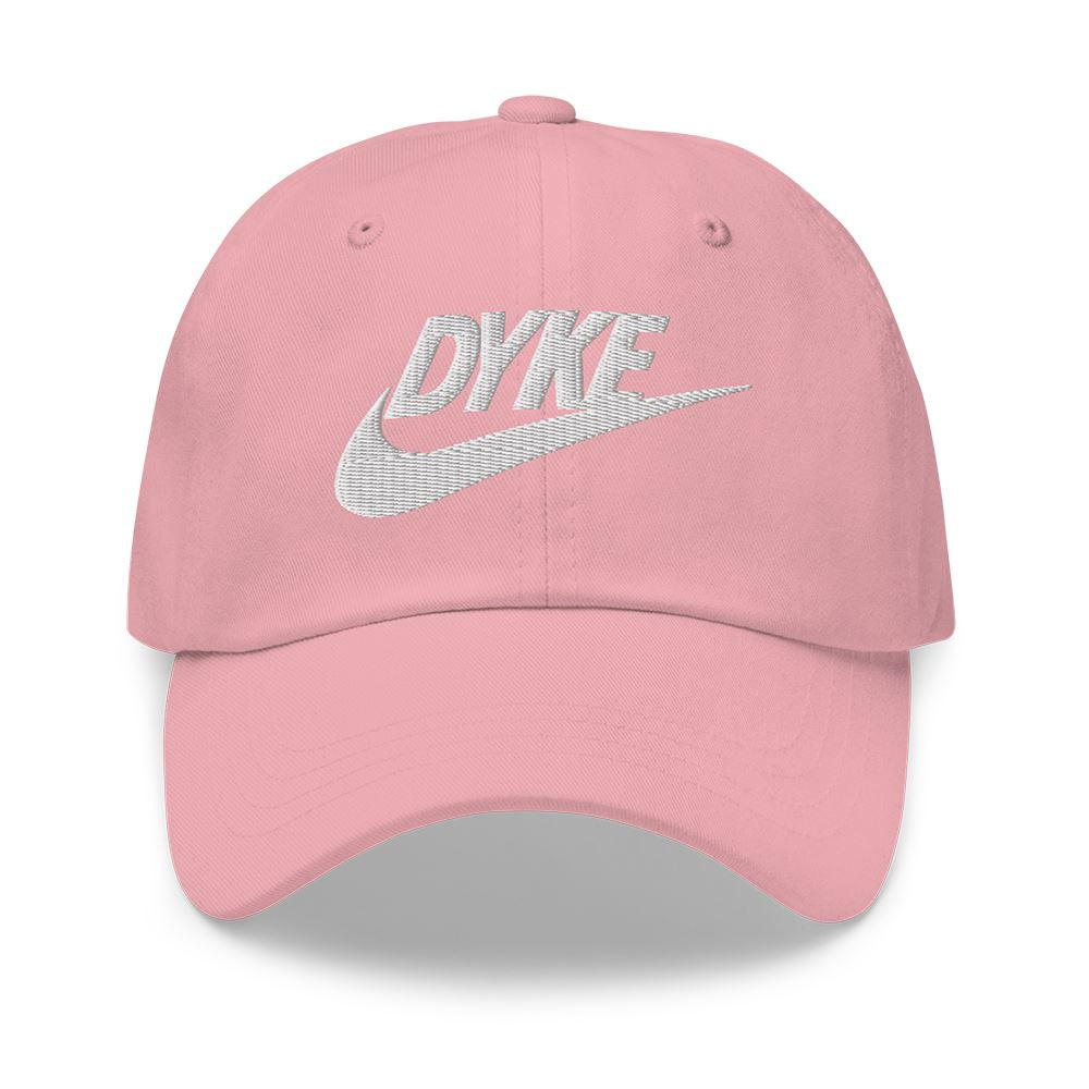 dyke sport twill dad hat pink