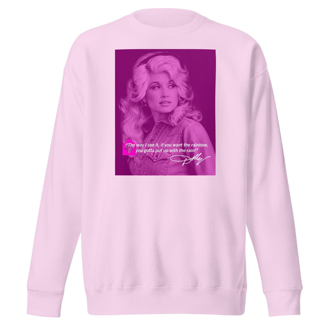 Dolly Parton Rainbow & Rain Crew Sweatshirt