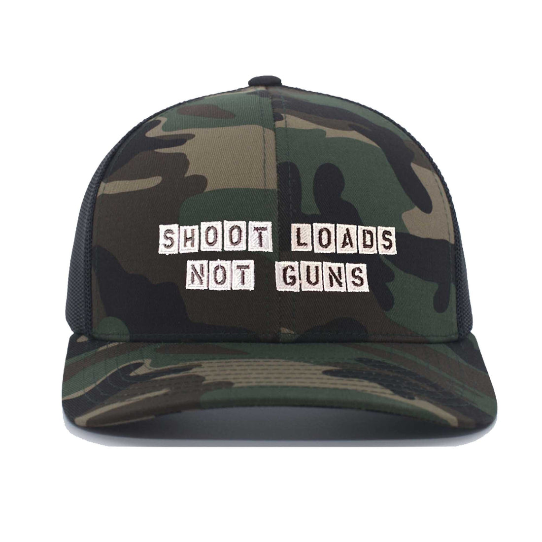 Shoot Loads Not Guns Camo Snapback - Gays Against Guns