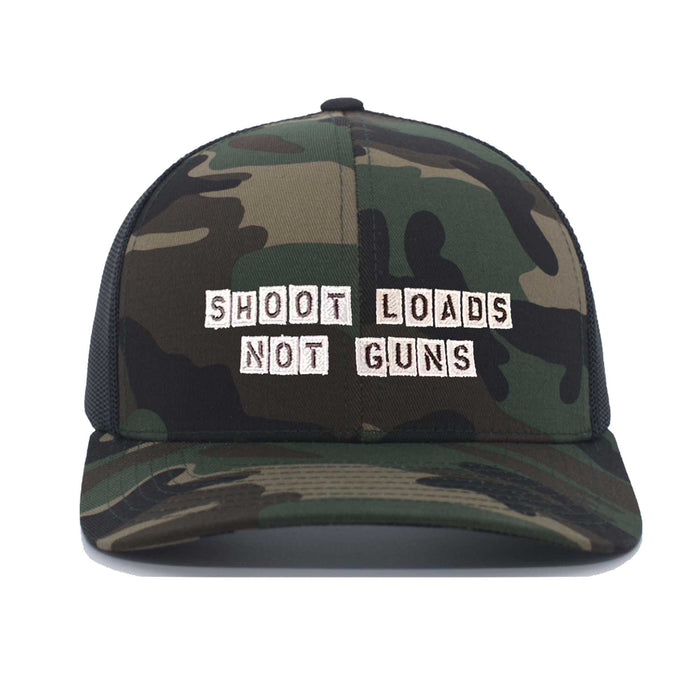 Shoot Loads Not Guns Camo Snapback - Gays Against Guns