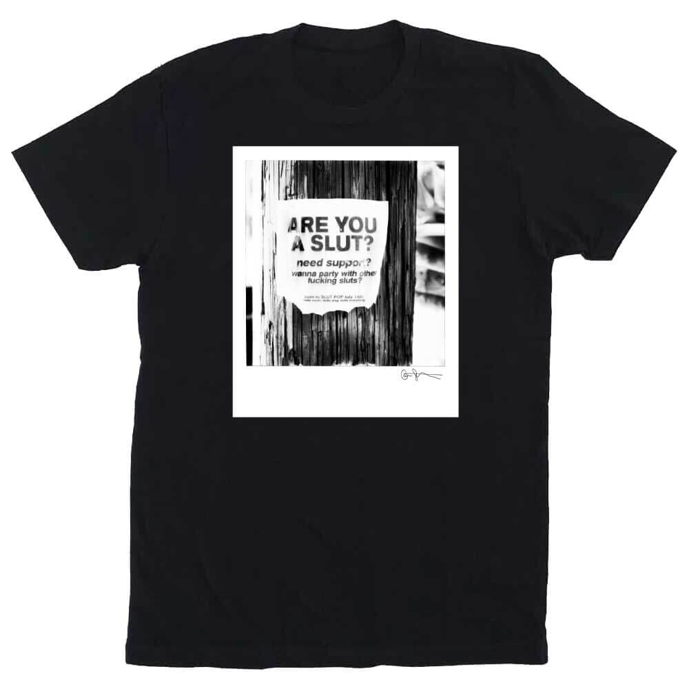 are you a slut graphic t-shirt