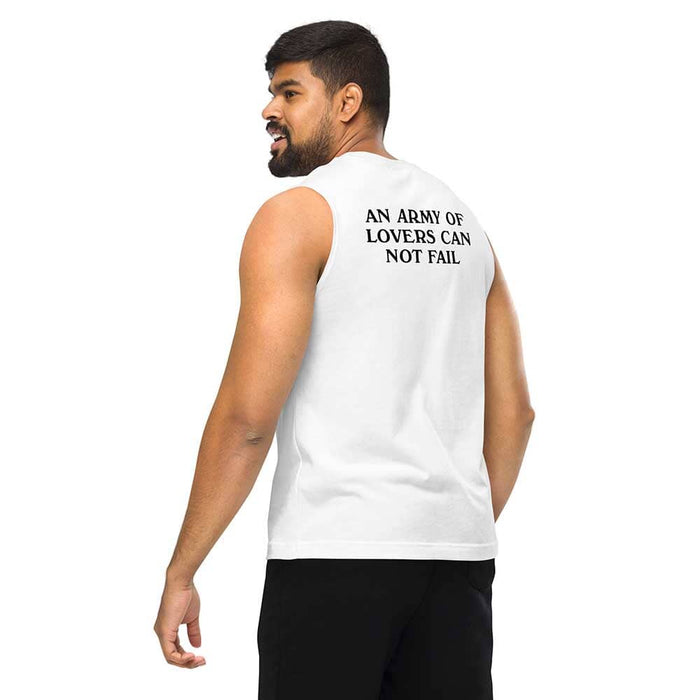 An Army of Lovers Can Not Fail Ptown Sleeveless T-shirt, second view