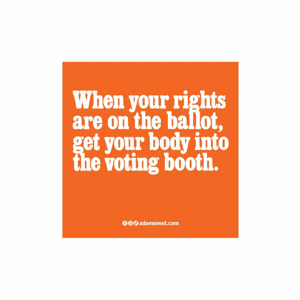 Rights On The Ballot Sticker - One Institute