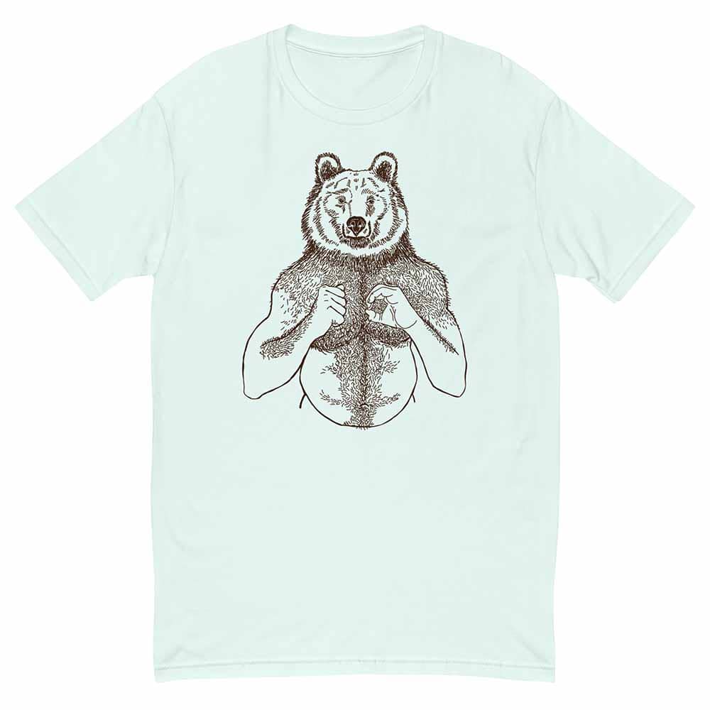 brian kenny beefy bear new light blue mens t-shirt