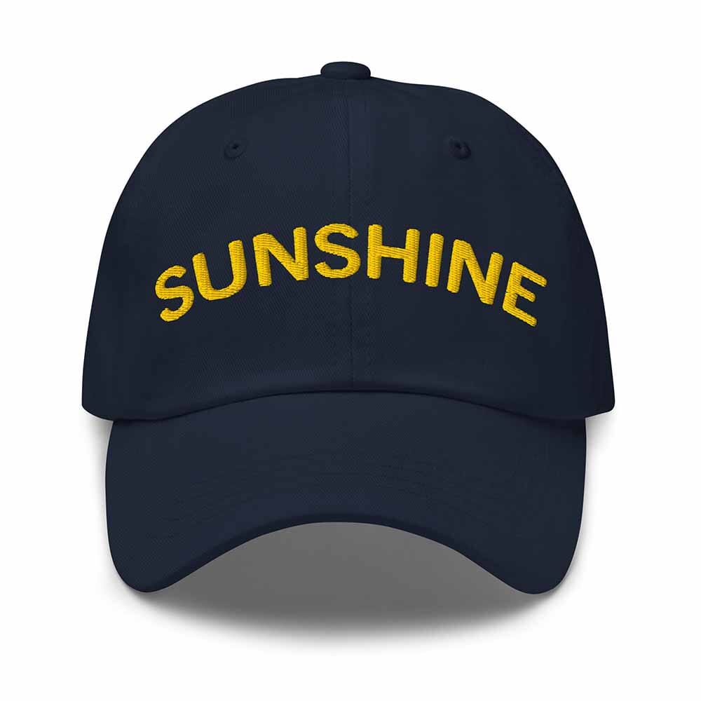 navy sunshine twill dad hat front