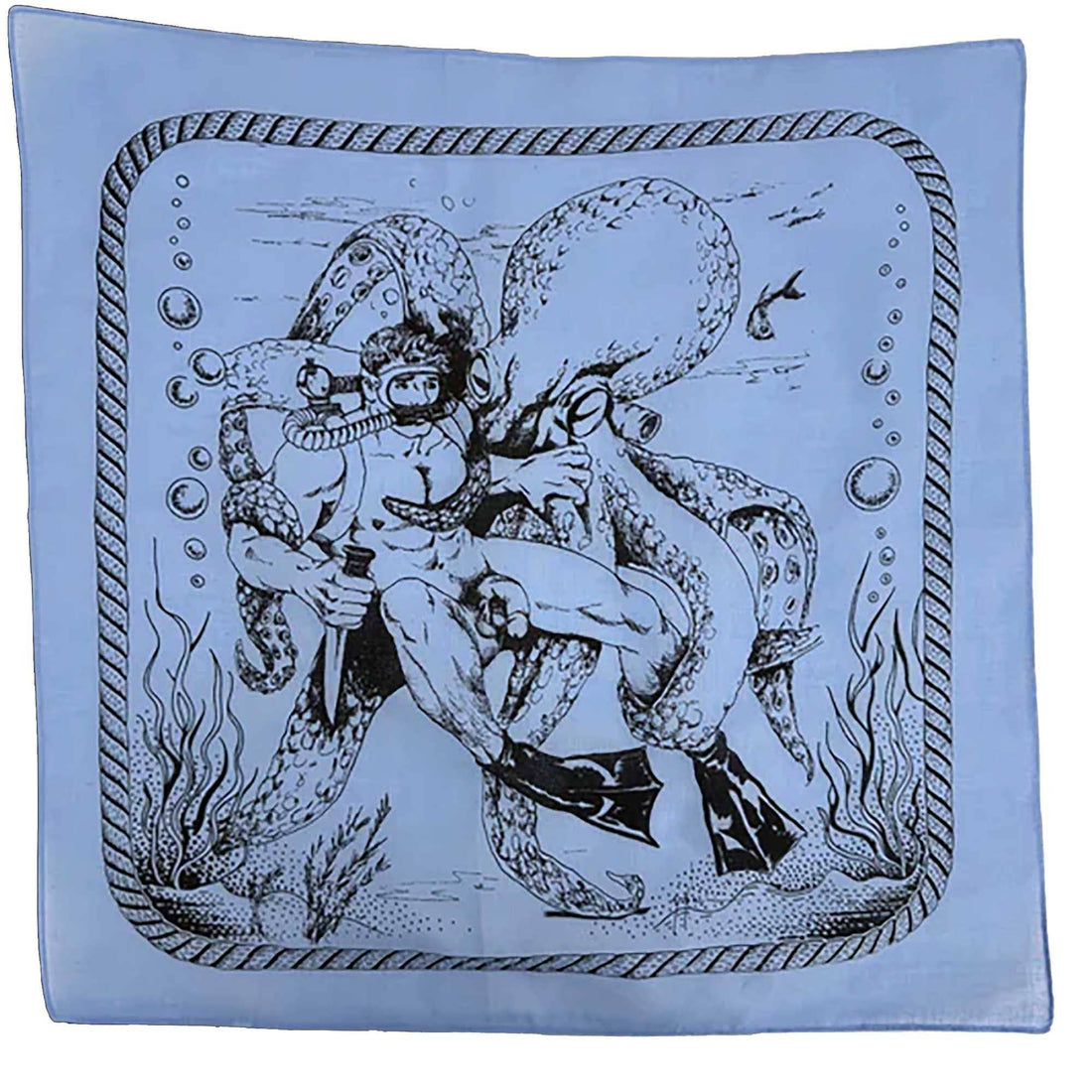 Diver & Squid Bandana — Art by Dom “Etienne” Orejudos