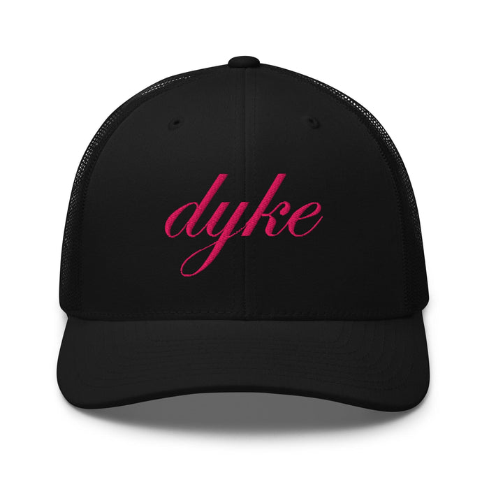 Dyke Script Mesh Trucker Snapback Hat