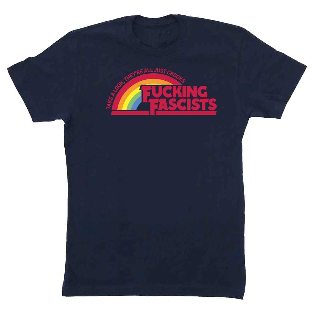 Fucking Fascists Navy T-shirt