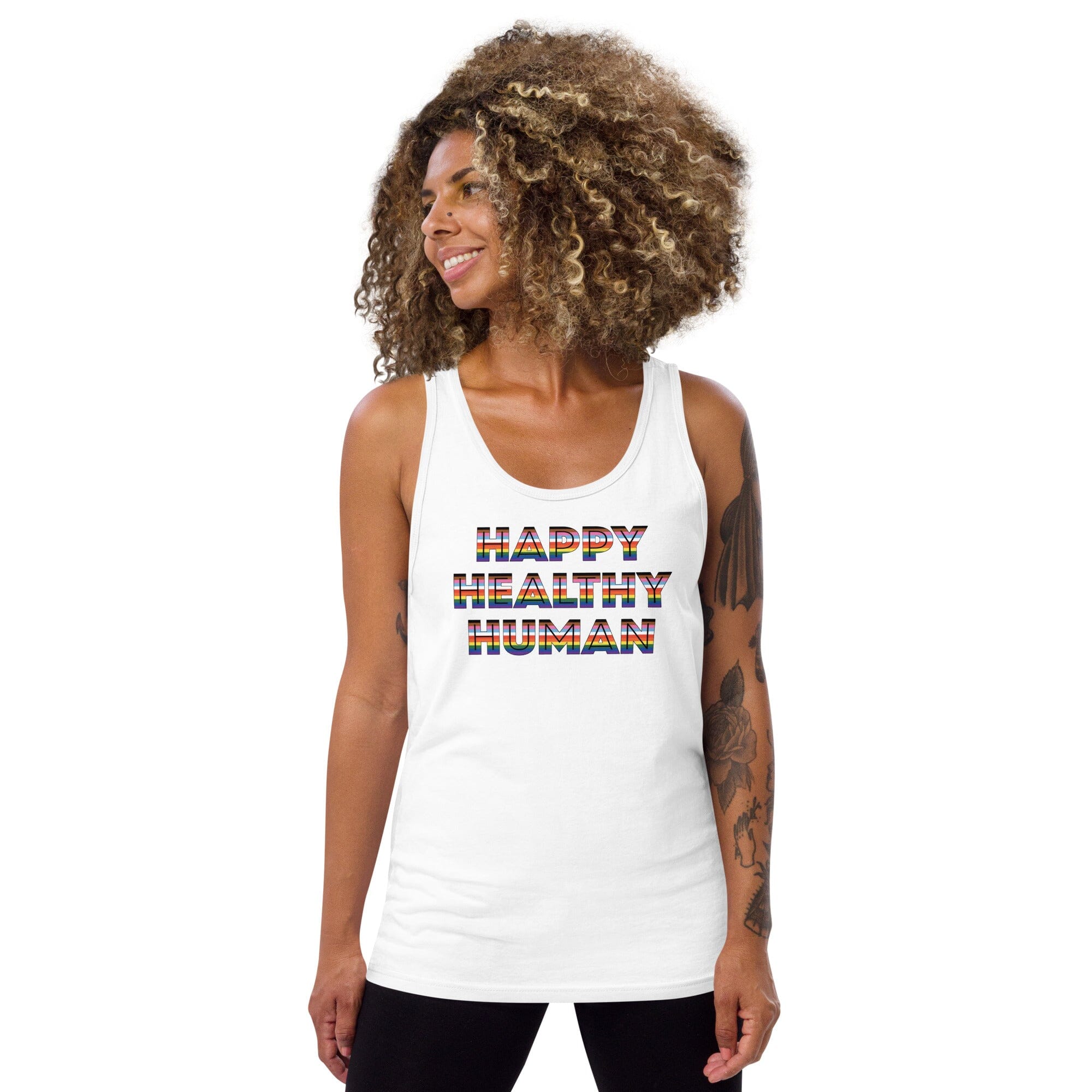 Happy Healthy Human Tank white