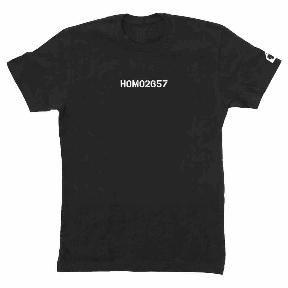 homo2657 t-shirt black short sleeve