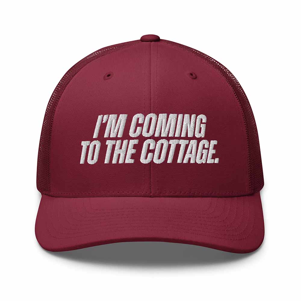 "I'm coming to the Cottage" Trucker Mesh Snapback Hat