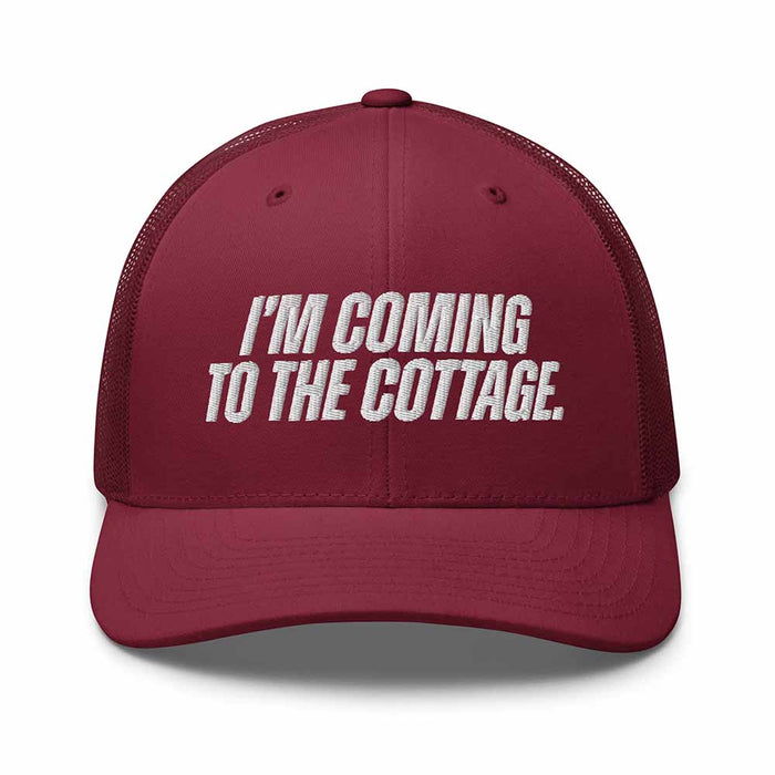"I'm coming to the cottage" Trucker Mesh Snapback Hat