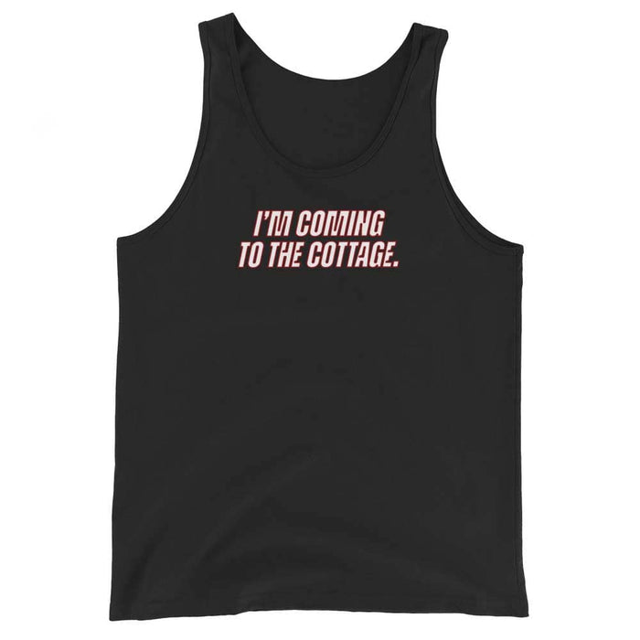 "I'm coming to the Cottage" White Print Tank
