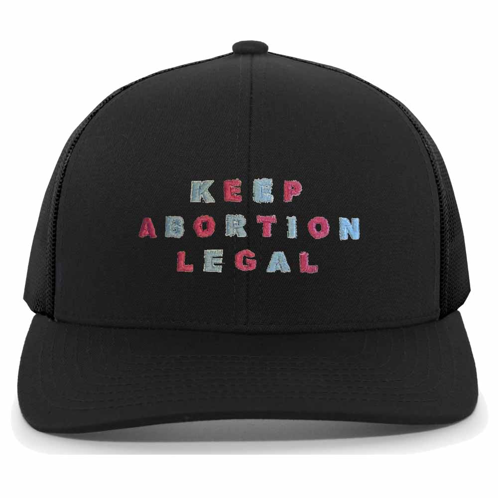Keep Abortion Legal Trucker Mesh Snapback Hat Black