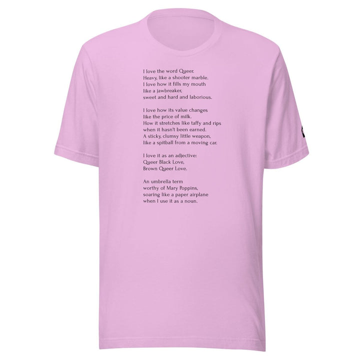 Lilac unisex t-shirt featuring Leo Herrera&